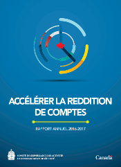Rapport annuel 2016-2017 : Accélérer la reddition de comptes